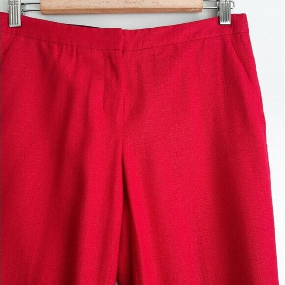 Diane von Furstenberg / DVF Georgia Crop Ankle Dress Pants Trousers Pink 2 Flaw - Picture 4 of 16